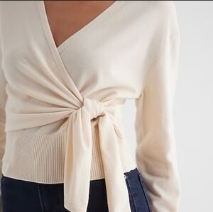 Express Ivory Knit Top